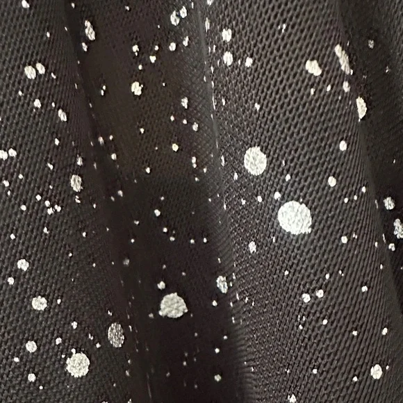 BloomChic Black and Silver Sparkle Blouse - Picture 4 of 7